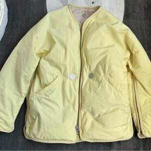 Limited edition APPLE designer John Ive X Moncler LoveFrom Yellow Puffer Jacket